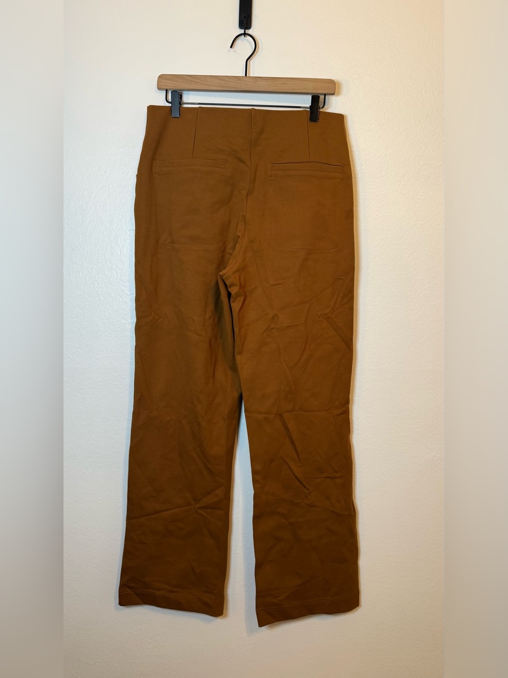 Betabrand Atlantic DPYP™ Dress Pant Yoga Pants | Wide (Sandalwood) - Picture 4 of 7